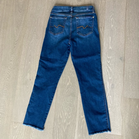 7 for All Mankind Kimmie Crop jean size 25 - Picture 2 of 6